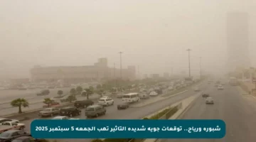 شبورة ورياح.. توقعات جوية شديدة التأثير تهب الجمعة 5 سبتمبر 2025